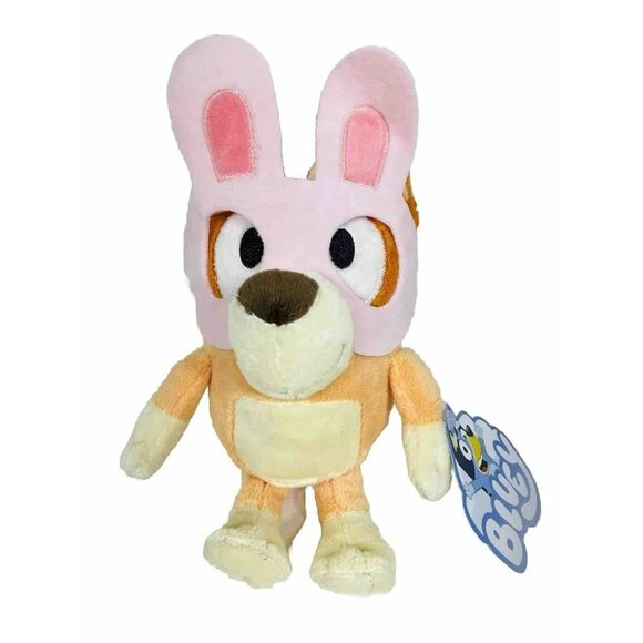 Bluey & Bingo Bunny Plush With Glasses 10" 2 Pack - Picture 4 of 12